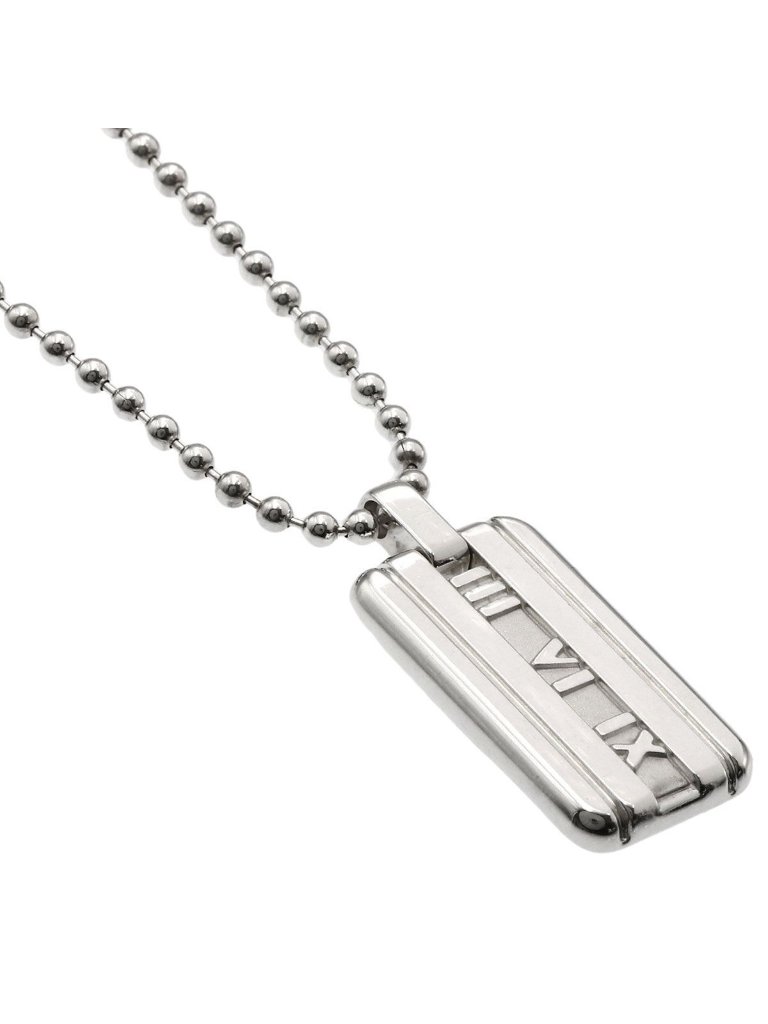 Tiffany & Co Atlas Tag Necklace